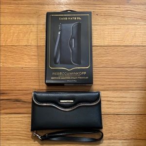 Rebecca Minkoff Leather Folio Wristlet